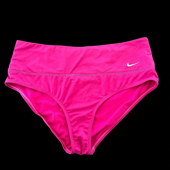 Nike Women’s XL Bright Pink Swimsuit Bottoms Swim Bikini Activewear - Picture 1 of 4